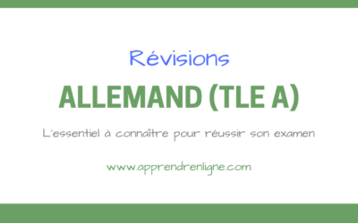 REVISION ALLEMAND (TERMINALE)